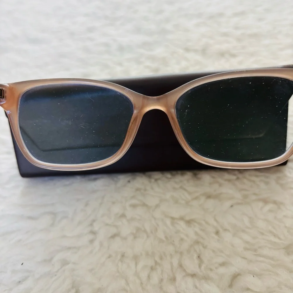 Badgley Mischka Brown w/ glittery sides Glasses Frame Only with Black Case